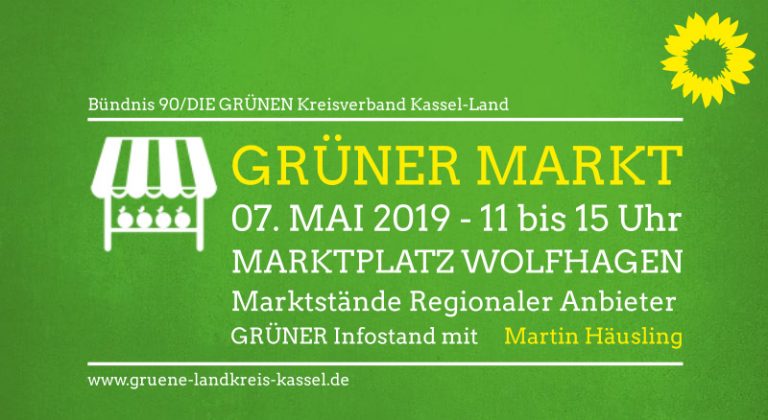 GRÜNER MARKT in Wolfhagen – mit Martin Häusling, MdEP